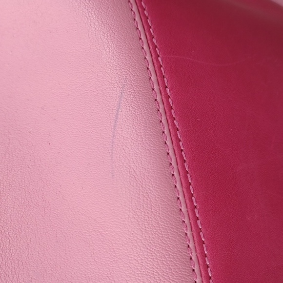 Coach F13357 Rugby Stripe Pink Leather Bucket Bag - Picture 8 of 12